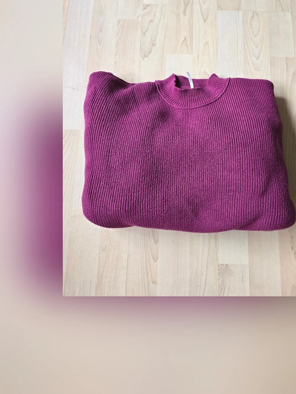 Free People Oversized Ribbed Crew Neck Sweater Size Medium